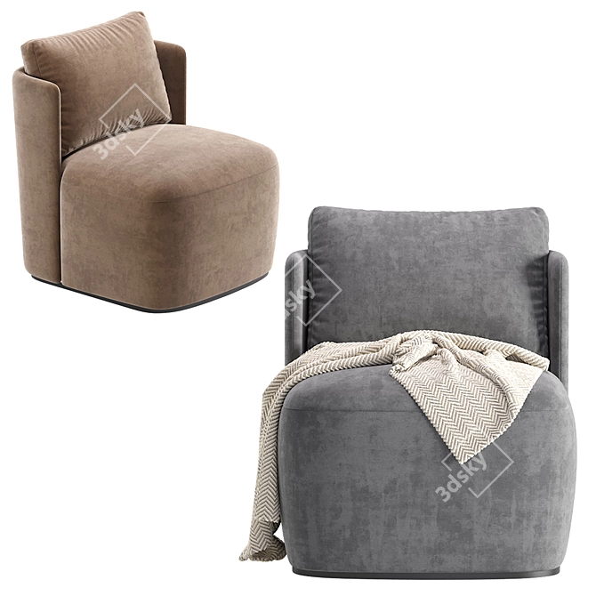 Madeira Armchair: Timeless Elegance in Cazarina 3D model image 5