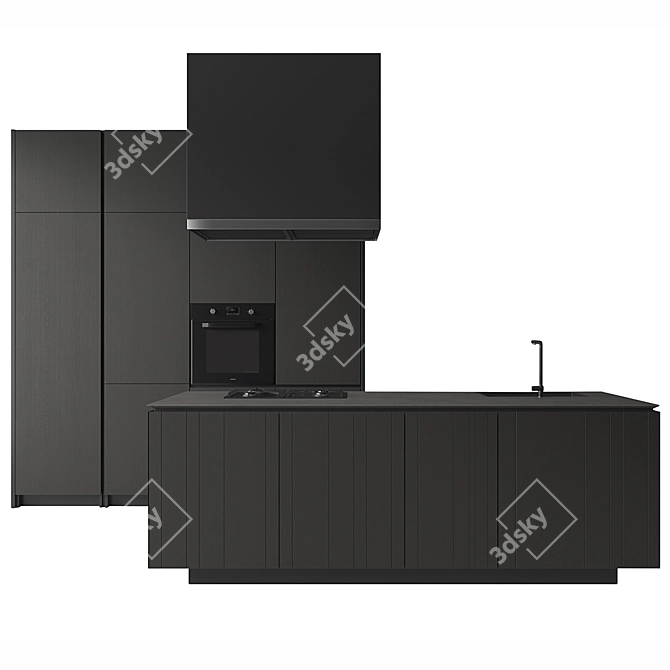 Versatile Kitchen ARTEX: Stylish, Functional Design 3D model image 1