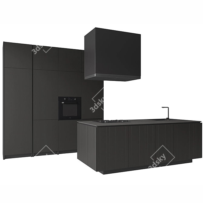 Versatile Kitchen ARTEX: Stylish, Functional Design 3D model image 2