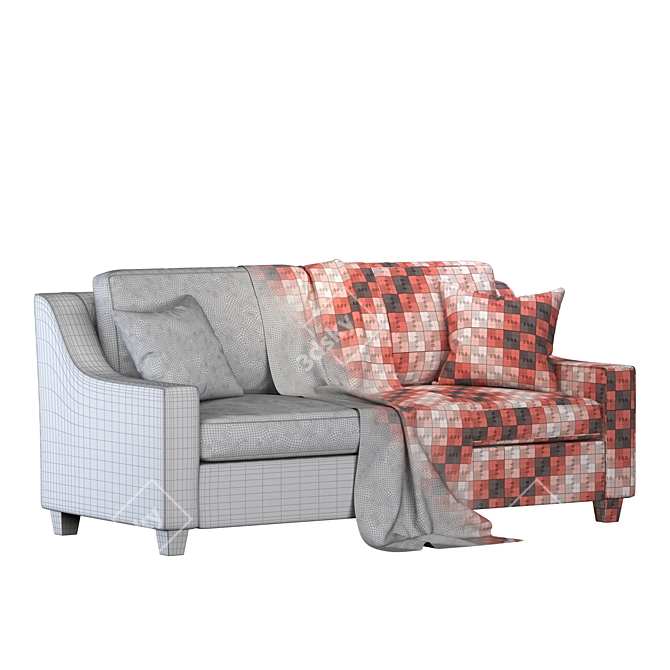 Birchlane Modern Sofa: Stylish and Comfortable 3D model image 4