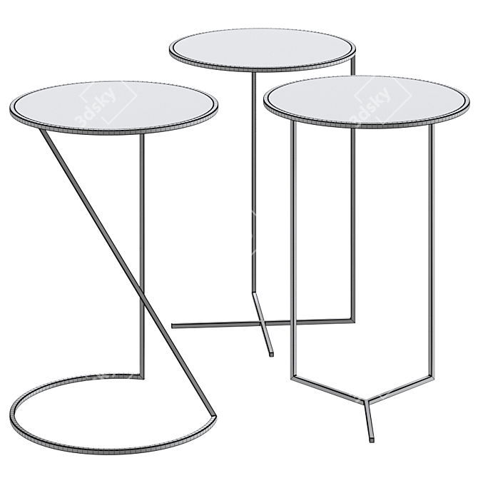 Elegant MAJORDOME Coffee Table 3D model image 2