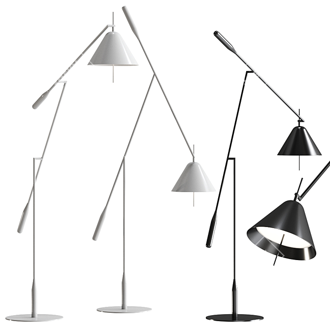 Roche Bobois MOBILE Floor Lamp 3D model image 1