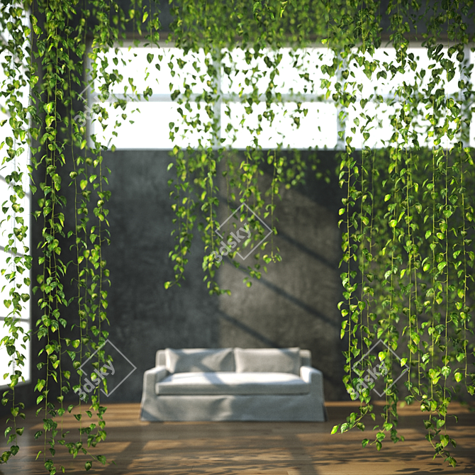  3D Max Hanging Plant Bundle 3D model image 3