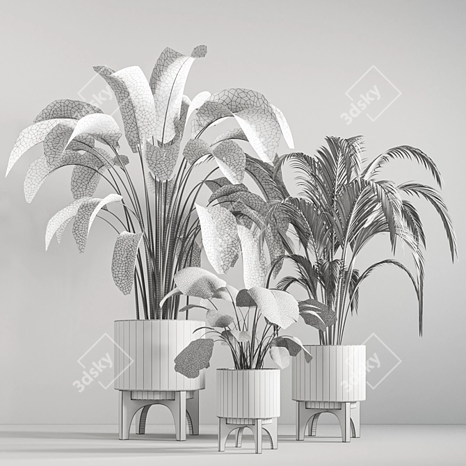 Elegant Plant Stand 28 - Stylish and Functional. 3D model image 5