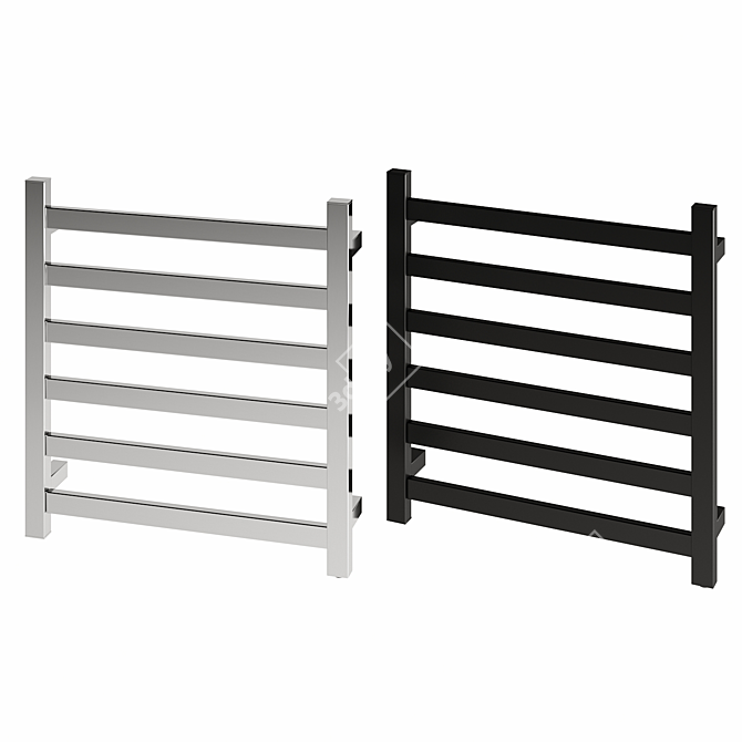 ANZZI Note 6-Bar Towel Warmer: Sleek & Efficient 3D model image 1