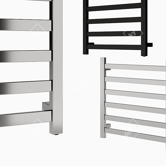 ANZZI Note 6-Bar Towel Warmer: Sleek & Efficient 3D model image 3