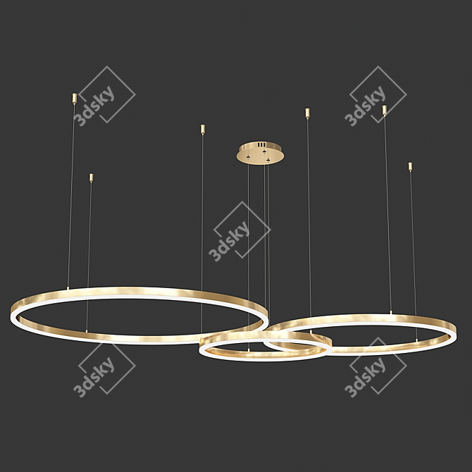 Modern LED Pendant Lamp 3D model image 1