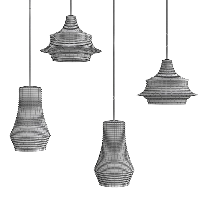 Tibeta Pendant Lights: Elegant and Versatile 3D model image 2