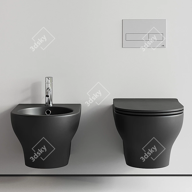 Olympia Ceramica Clear Wall WC Set 3D model image 3