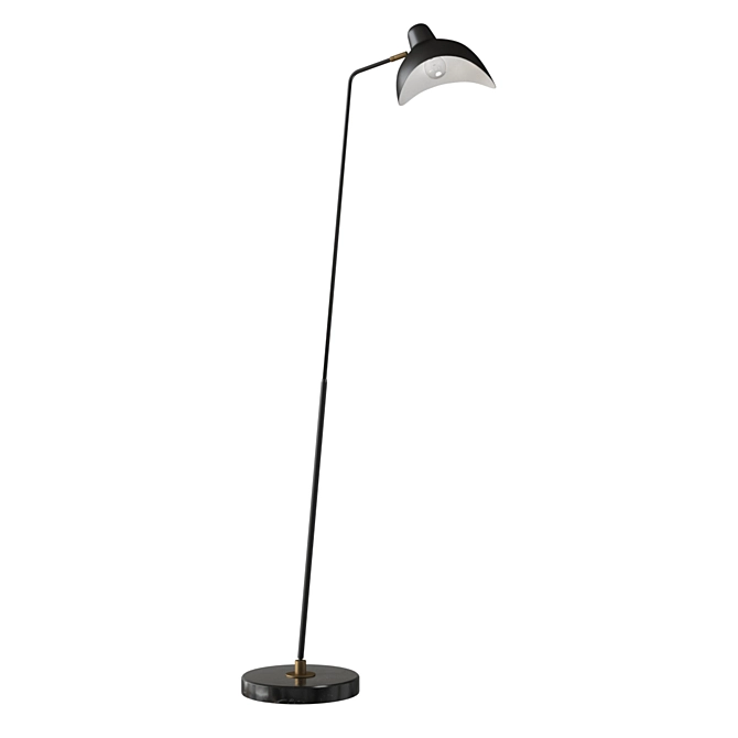 Elegant Eichholtz Asta Floor Lamp 3D model image 3