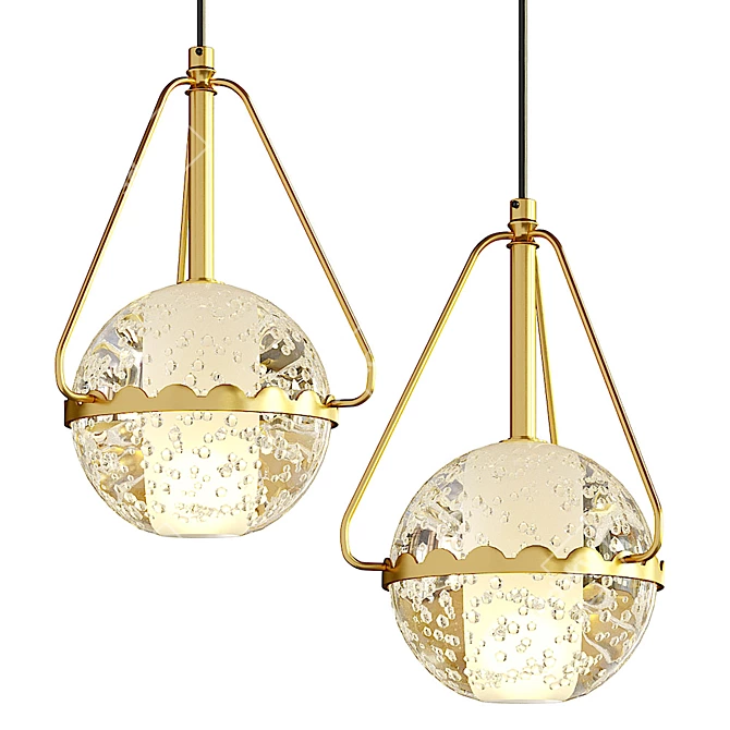 Elegant Castina Pendant Lamp 3D model image 1