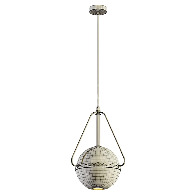 Elegant Castina Pendant Lamp 3D model image 3