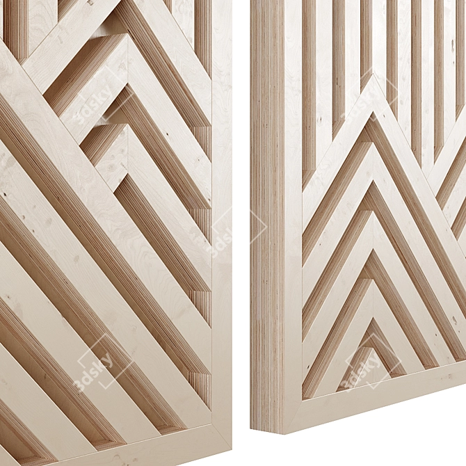 Nature's Majesty Wooden Wall Art 3D model image 4