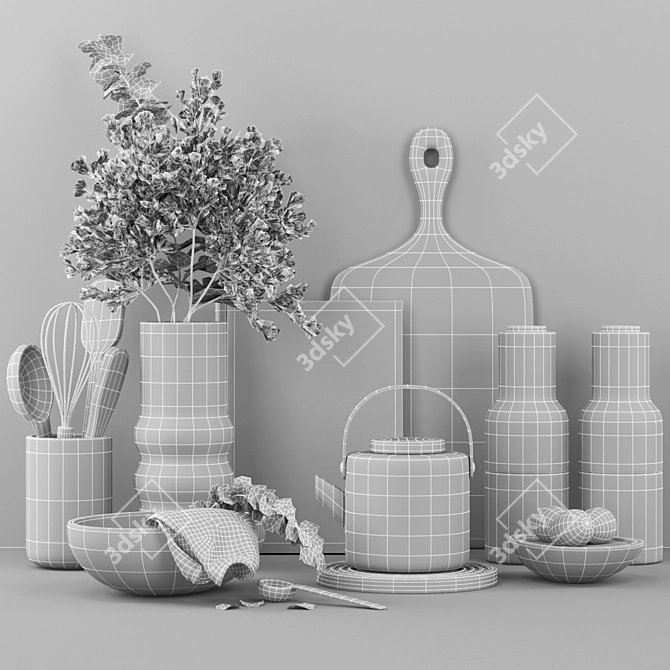 Kitchen Essentials Set 3D model image 4