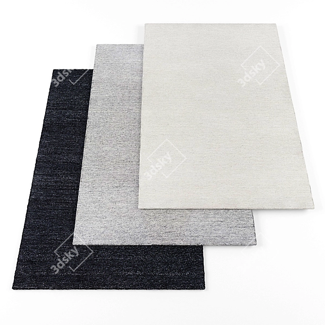  High-Resolution Rugs Set 3D model image 1