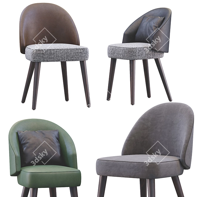 Minotti Lawson Chair: 4 Colors 3D model image 4