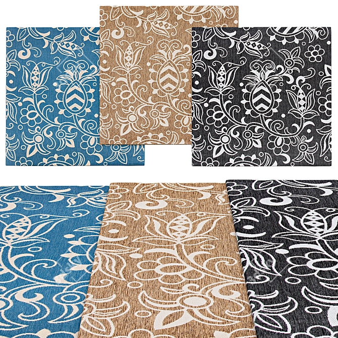 Square Rugs Collection | Various sizes 3D model image 1