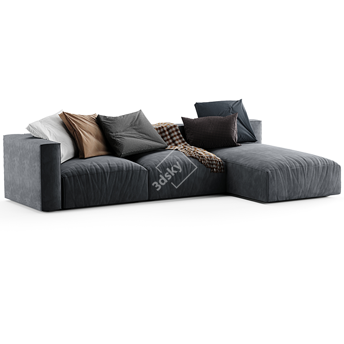 Nils Corner Sofa: Modern Elegance by Ligne Roset 3D model image 2