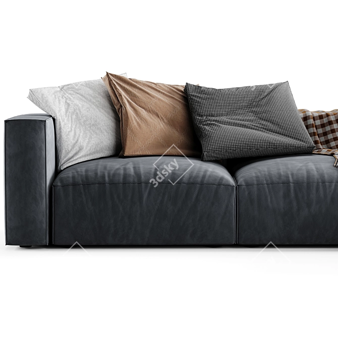 Nils Corner Sofa: Modern Elegance by Ligne Roset 3D model image 3
