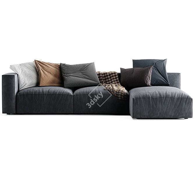 Nils Corner Sofa: Modern Elegance by Ligne Roset 3D model image 4