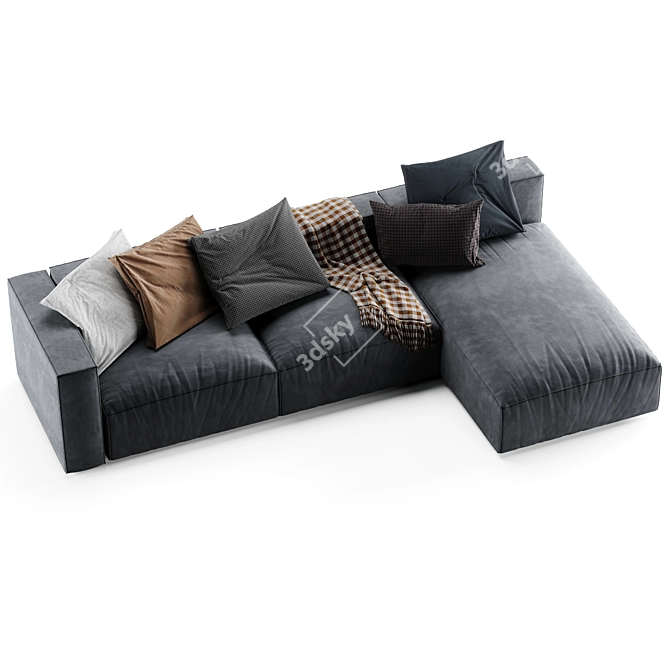 Nils Corner Sofa: Modern Elegance by Ligne Roset 3D model image 5