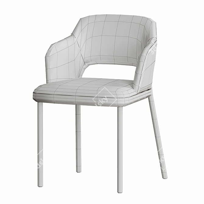 Modern Thonet 520 Chair: Stylish, Sturdy Design 3D model image 5