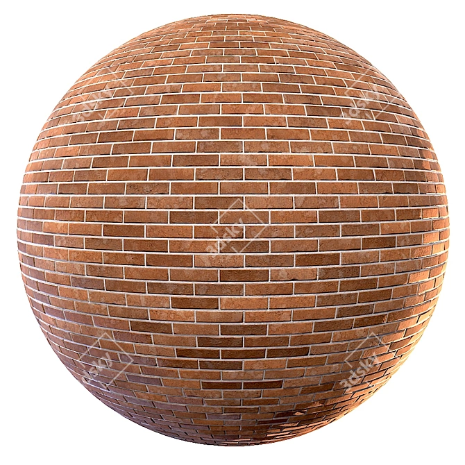 Seamless Brick Textures - 4 Color PBR 3D model image 3