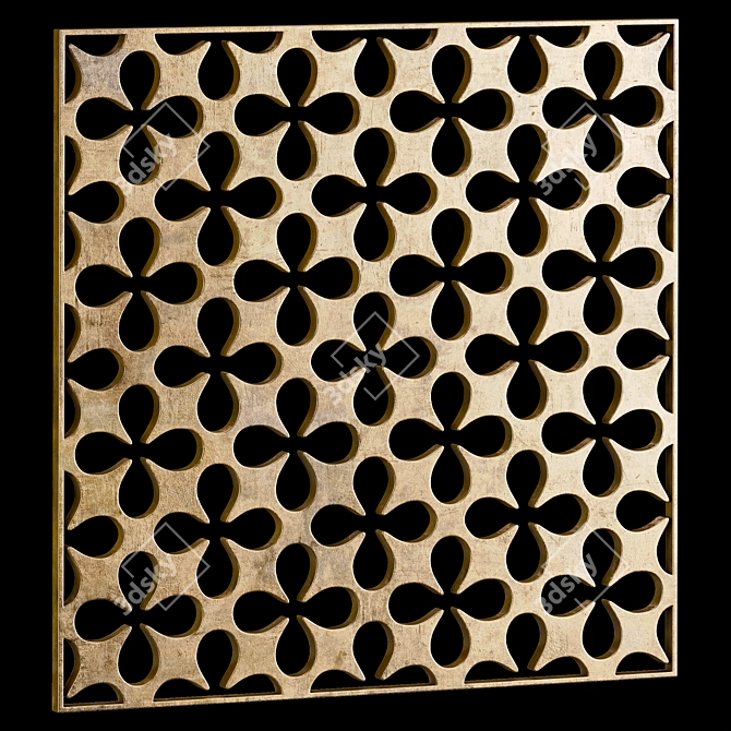 Decorative Square Panel Set 7 3D model image 2