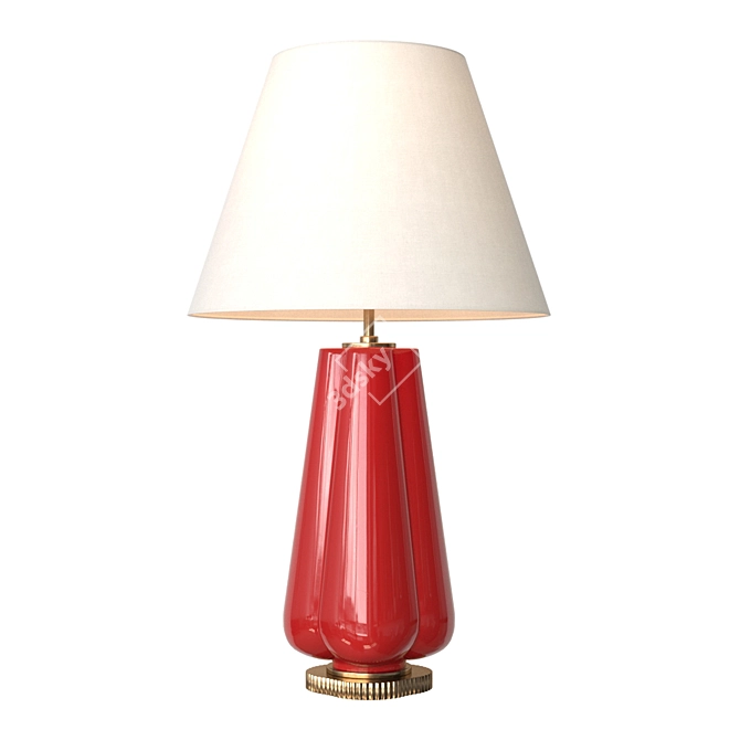 Elegant Penelope Table Lamp 3D model image 2