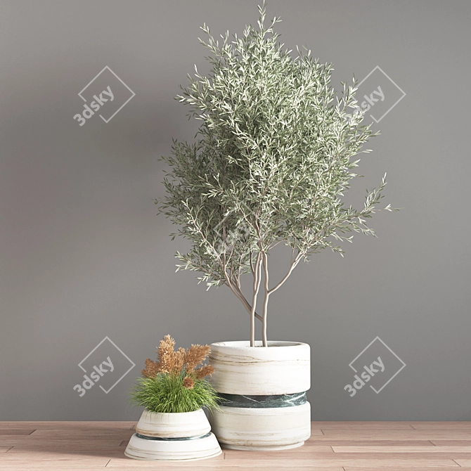 11-Piece Indoor Plant Set 3D model image 3