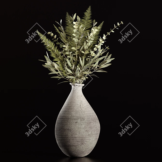 Botanical Bliss Bouquet 3D model image 1
