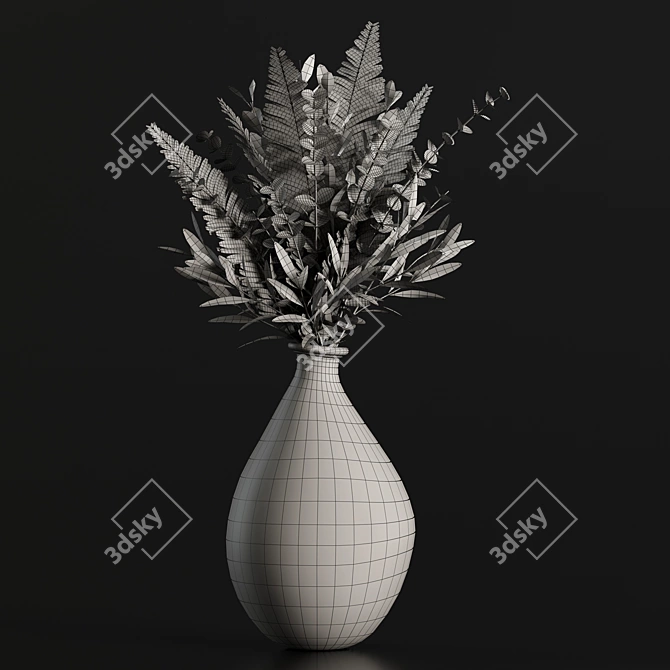 Botanical Bliss Bouquet 3D model image 3