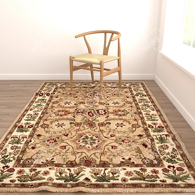 Versatile Rug Set: 8 Designs with VRayFur & Displacement 3D model image 4