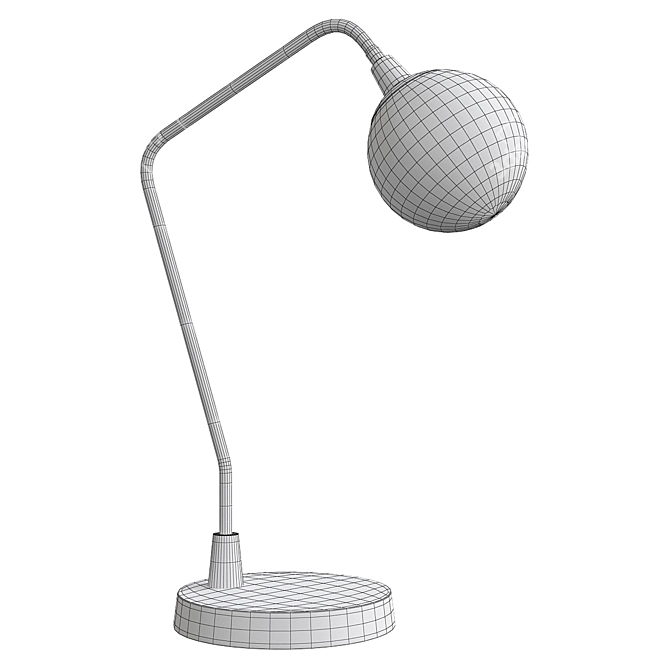 Elegant Briar Table Lamp 3D model image 2