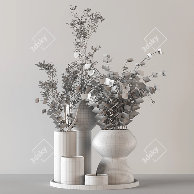 Autumn Harvest Bouquet Set 3D model image 4