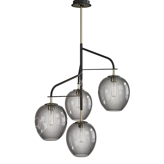 Elegant Odyssey Pendant Lighting 3D model image 1