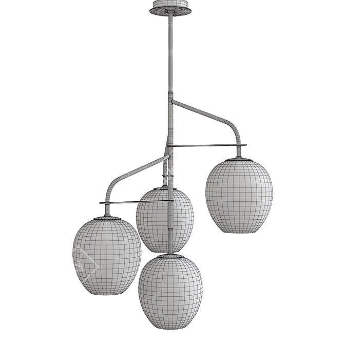 Elegant Odyssey Pendant Lighting 3D model image 2