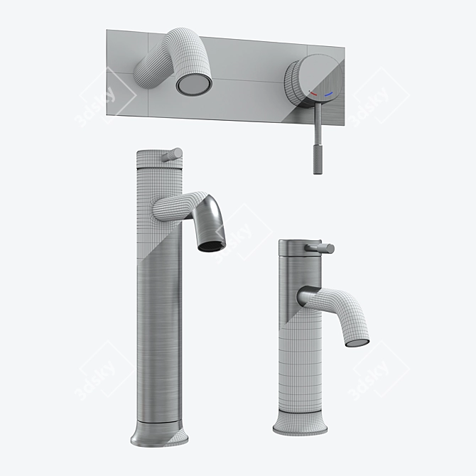 Imprese Brenta Basin Faucet Set 3D model image 2