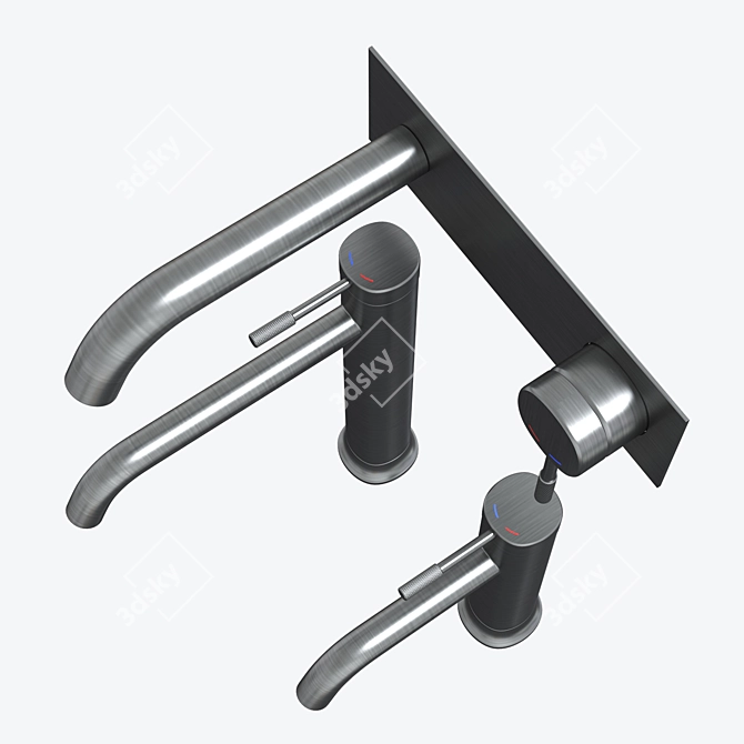 Imprese Brenta Basin Faucet Set 3D model image 3