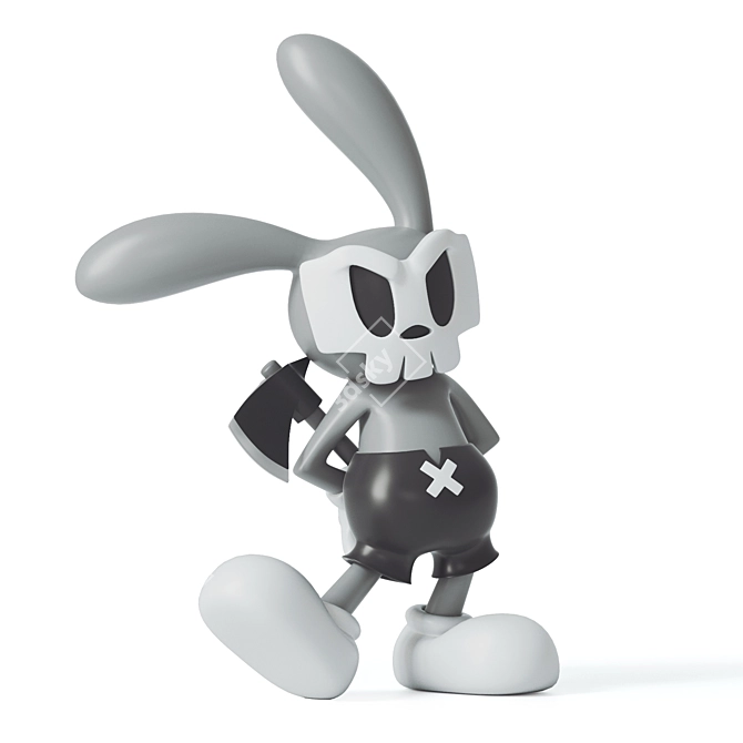 V-Ray Render Rabbit: 46580 Polys 3D model image 1