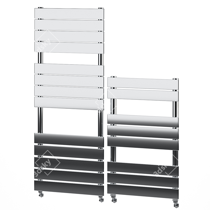 Luxury Milan Heated Towel Rail 3D model image 4