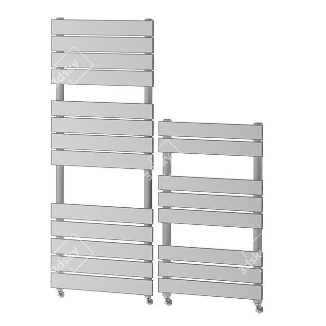 Luxury Milan Heated Towel Rail 3D model image 5