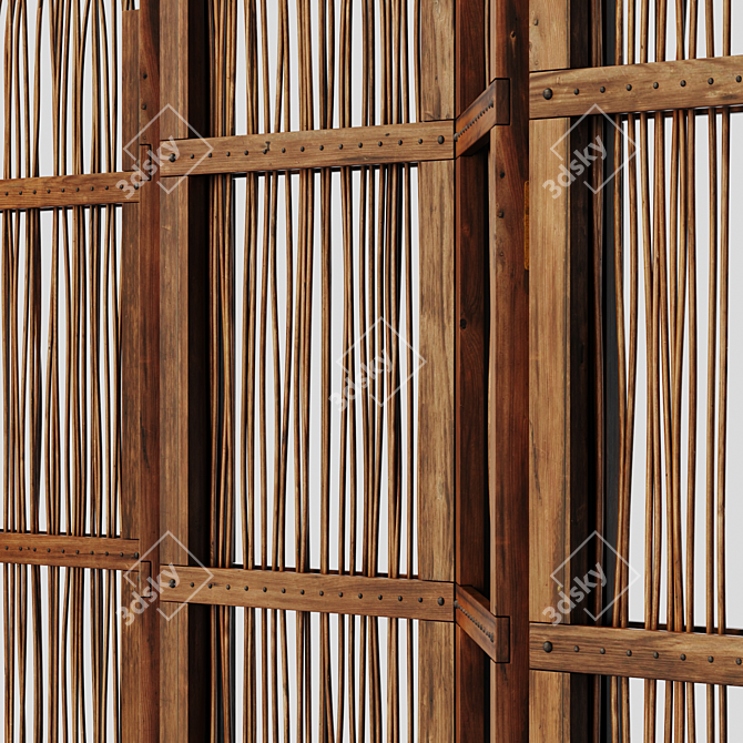 Contorted Branch Screen Decor 3D model image 2