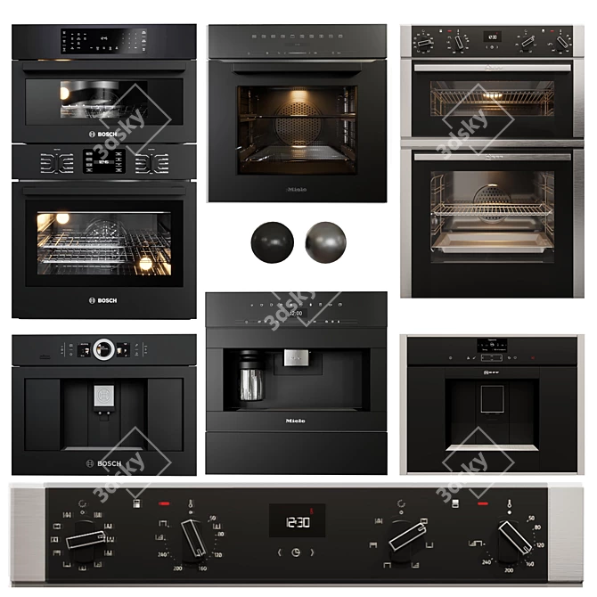 Premium Appliance Collection: Bosch, Neff, Miele 3D model image 5