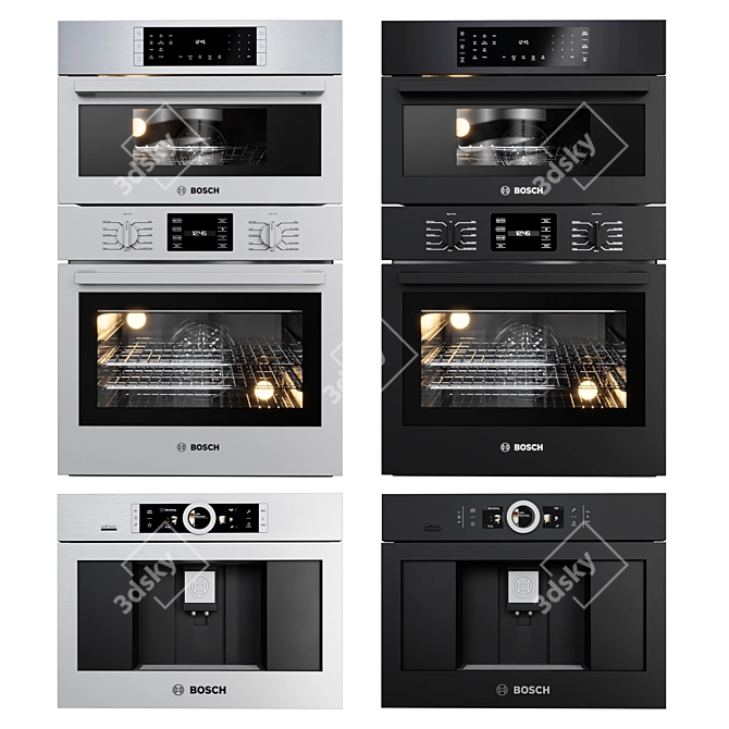 Premium Appliance Collection: Bosch, Neff, Miele 3D model image 1