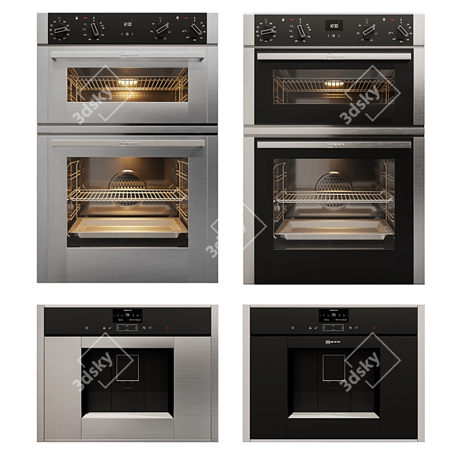 Premium Appliance Collection: Bosch, Neff, Miele 3D model image 3