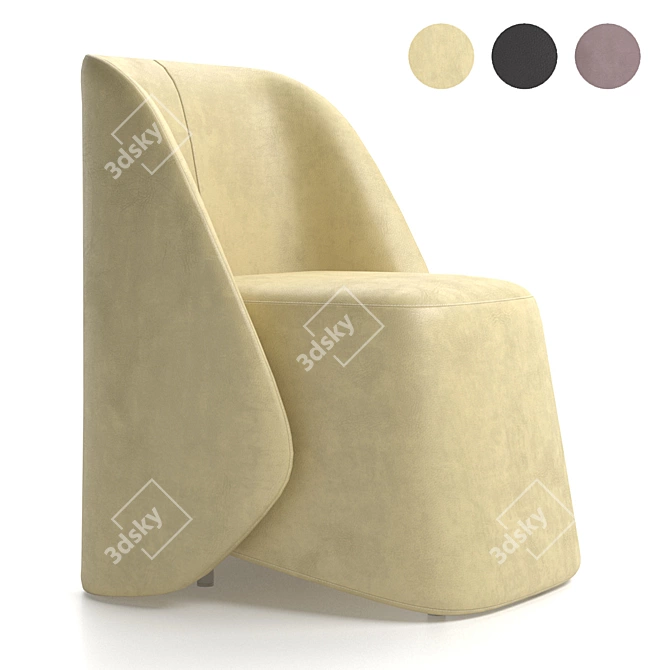 2021 Baxter Keren Designer Armchair 3D model image 1