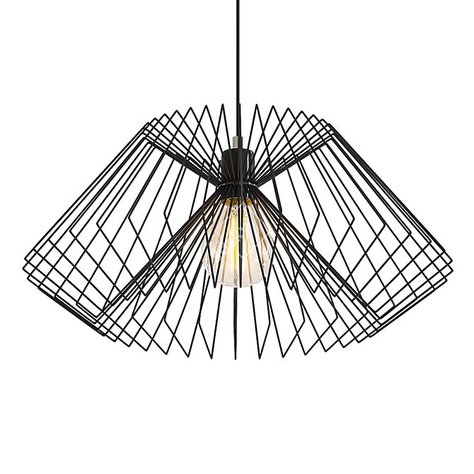 Sleek Modern Pendant Light 3D model image 1