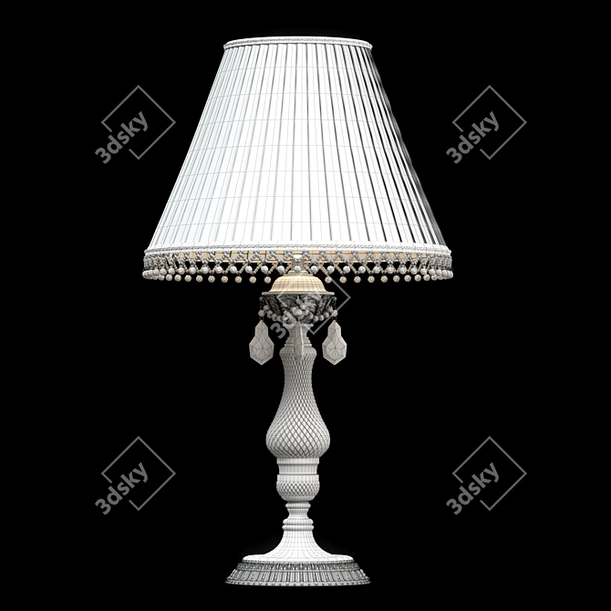 Crystal Cascade Pendant Lamp 3D model image 2