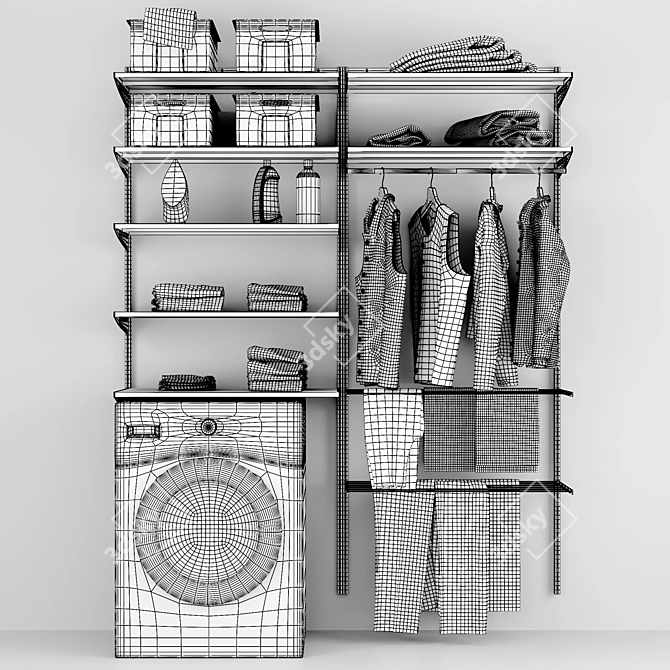 BOAXEL Laundry Organization System 3D model image 4